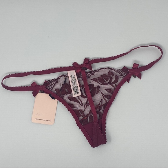Agent Provocateur Sparkle Red Thong AP2 Small NWT - Picture 7 of 9